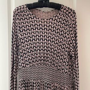 Boden Thea Long Sleeve Jersey Dress